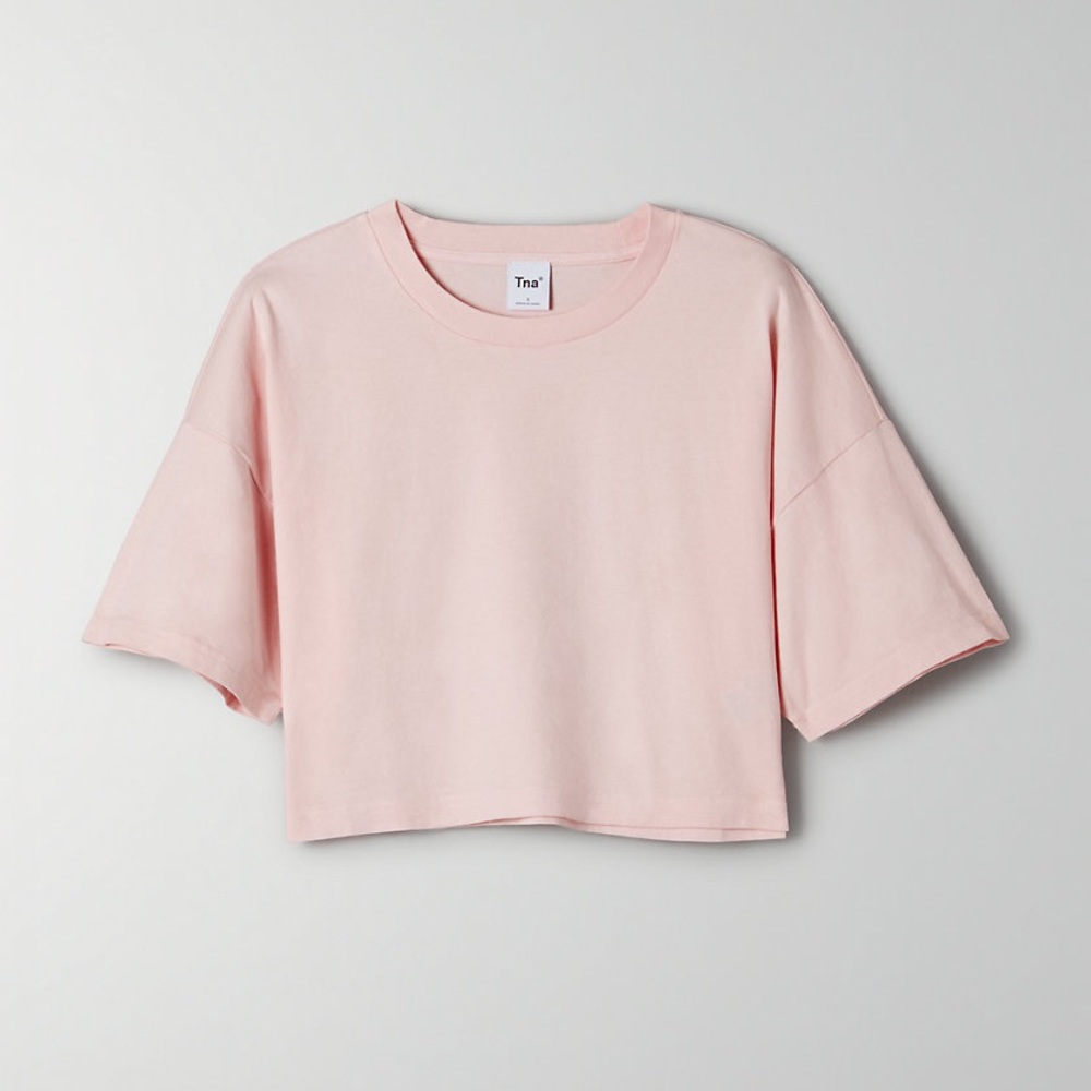 Aritzia Pink Crop Top